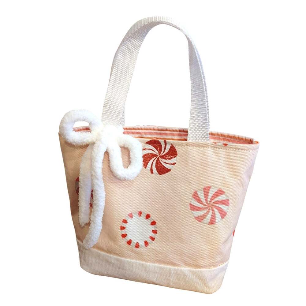 Peppermint Sorbet Tote with Striped Liner.